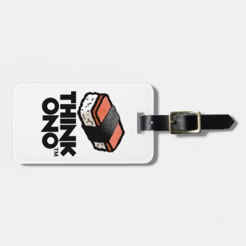 Think Ono #1 Hormel Spam Musubi Snack Luggage Tag by lifeisonotshirts at Zazzle