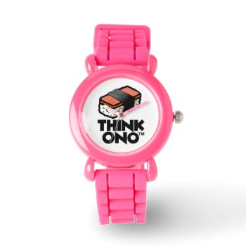 Think Ono #1 Hormel Spam Musubi Snack Watch by lifeisonotshirts at Zazzle