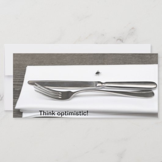 Think optimistic! (Front)