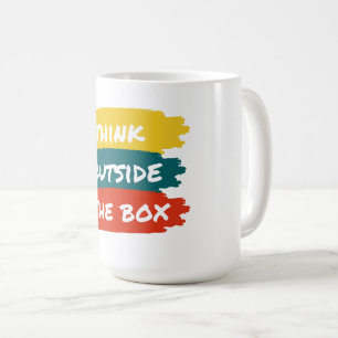 Think ouside the box coffee mug