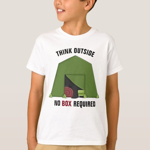 Think Outside Kids Hanes TAGLESS T_Shirt