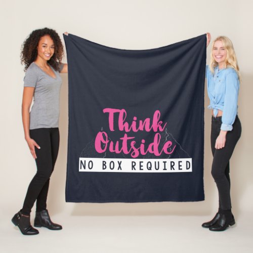 Think Outside No Box Required Camping Woodlands Fleece Blanket