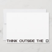 THINK OUTSIDE THE BOX (Front)