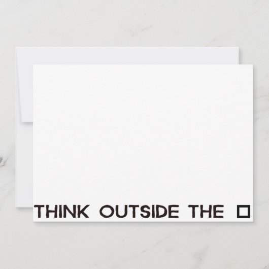 THINK OUTSIDE THE BOX (Front)