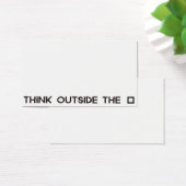 THINK OUTSIDE THE BOX (Desk)