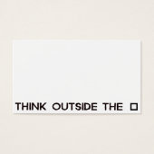 THINK OUTSIDE THE BOX (Front)