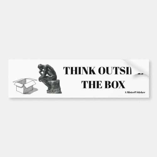 Think Outside the Box _ A MisterP Sticker