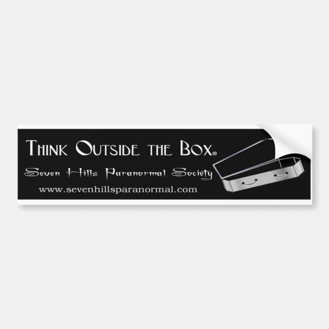 Think Outside the Box Bumper Sticker (Front)