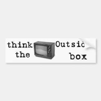 Think outside the box! bumper sticker