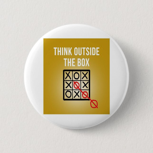 Think Outside the Box Button (Front)