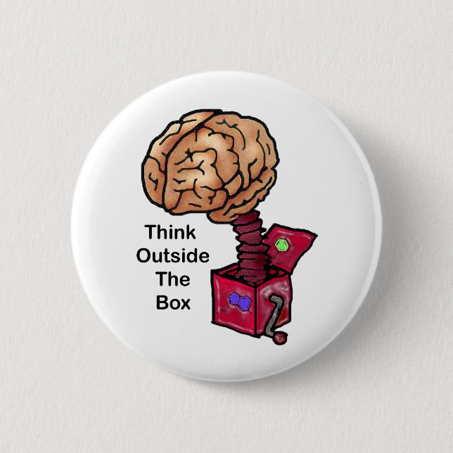 Think Outside the Box Button (Front)