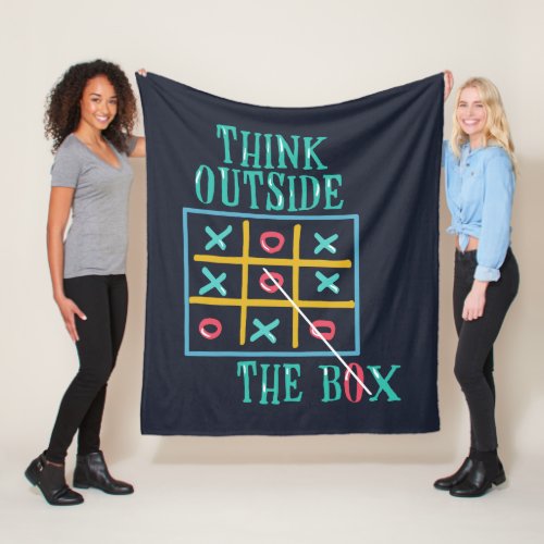 Think Outside the Box Camping Trip Fleece Blanket