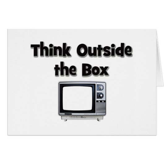 Think outside the box cards (Front Horizontal)