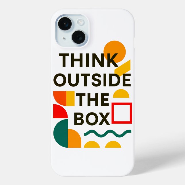 Think Outside the Box Case-Mate iPhone Case (Back)