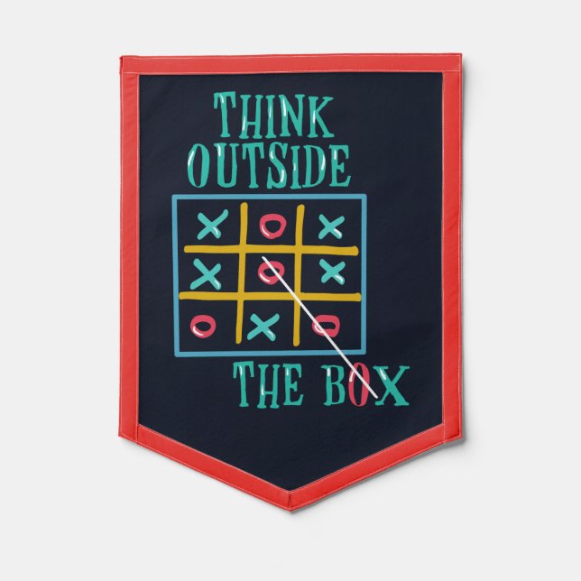 Think Outside the Box Dorm Room Graduation 2023 Pennant (Front)