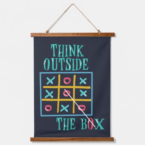 Think Outside the Box Dorm Room Hanging Tapestry