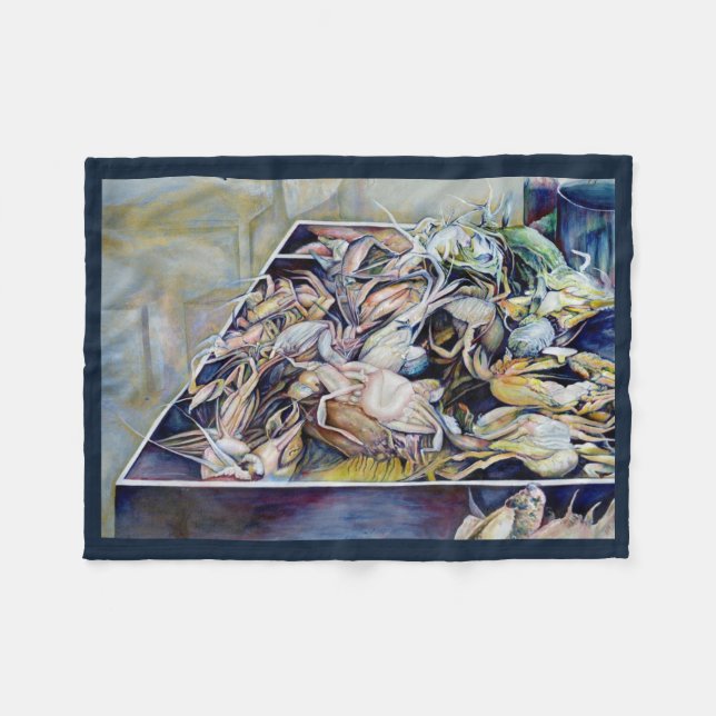 Think Outside the Box Fleece Blanket (Front (Horizontal))