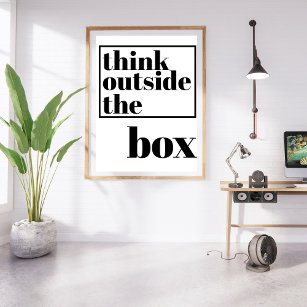 Think Outside The Box Wall Art & Décor | Zazzle