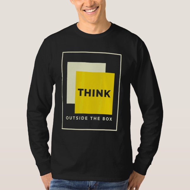Think Outside The Box Genius Tee For Geeks Teacher (Front)