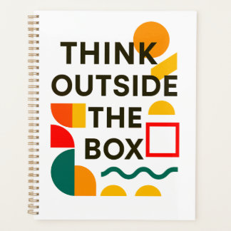 Think Outside the Box – Inspirational Geometric Planner