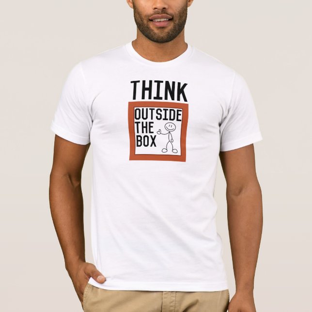 Think Outside The Box Inspirational T-Shirt (Front)