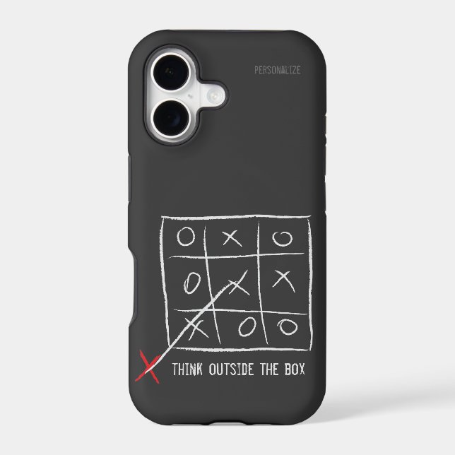 Think Outside the Box Iphone Case (Back)