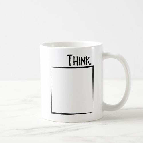 Think Outside The Box Literal Typography Coffee Mug