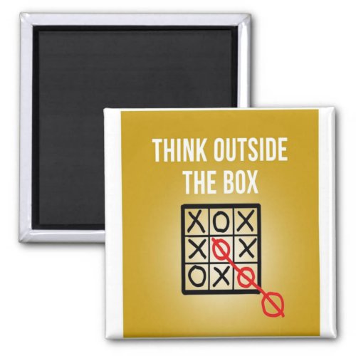 Think Outside the Box Magnet