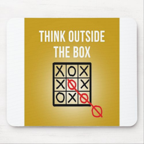 Think Outside the Box Mouse Pad