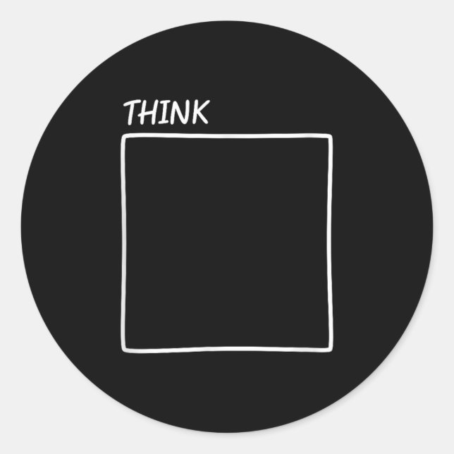Think Outside The Box New Perspective  Classic Round Sticker (Front)