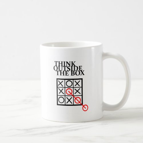 Think Outside the Box _ Noughts and Crosses Coffee Mug