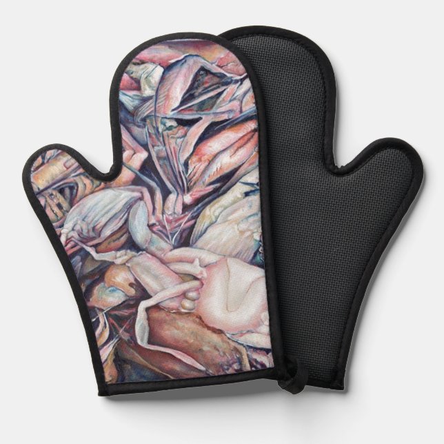 Think Outside the Box Oven Mitt (Front/Back)