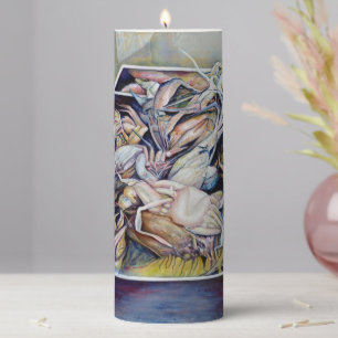 Think Outside the Box Pillar Candle