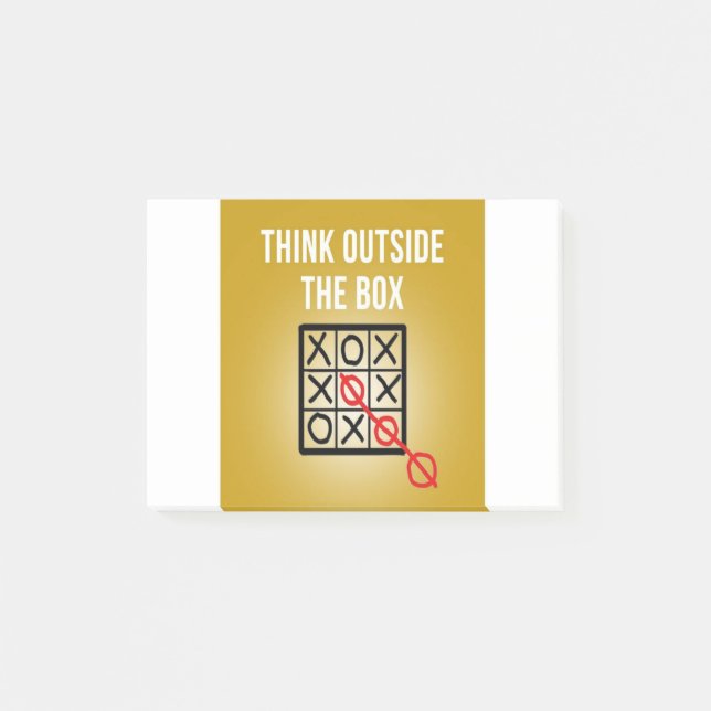 Think Outside the Box Post-it Notes (Front)