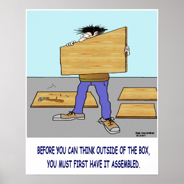 THINK OUTSIDE THE BOX poster (Front)