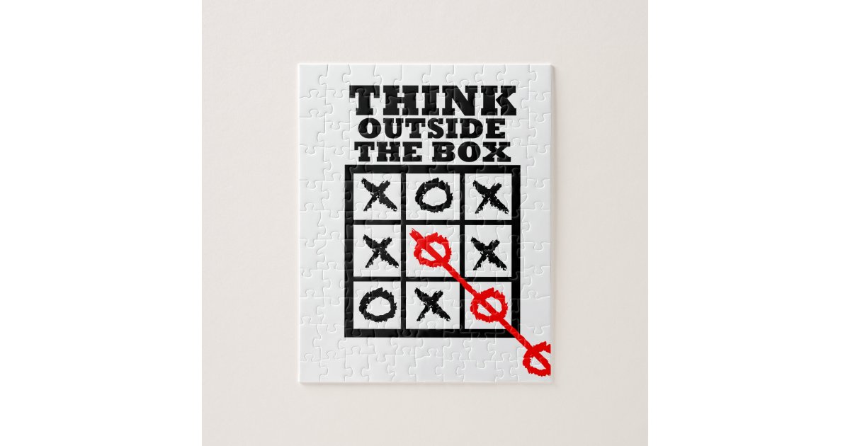 Think Outside The Box Puzzle | Zazzle