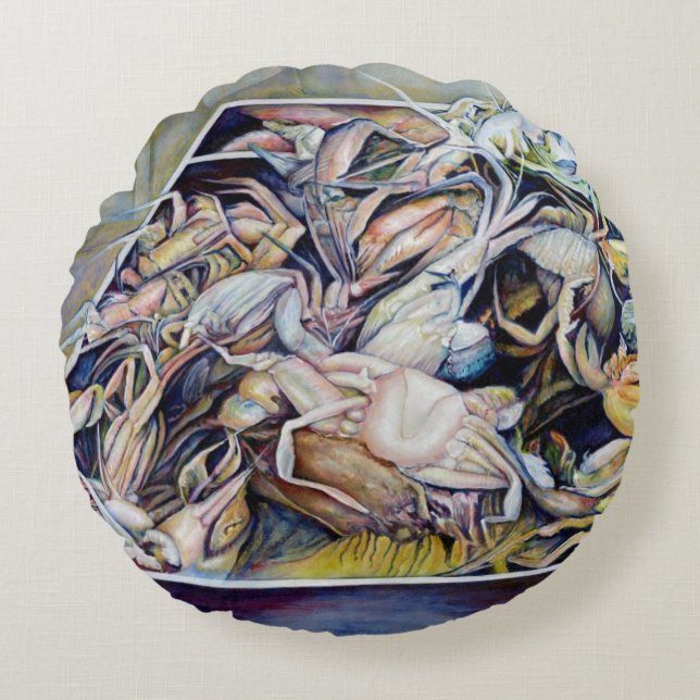 Think outside the box, Singapore Round Pillow (Front)