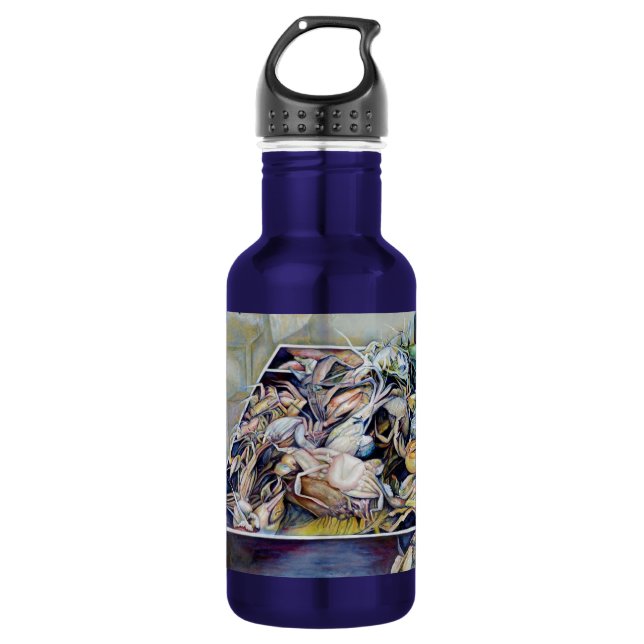 Think Outside the Box Stainless Steel Water Bottle (Front)