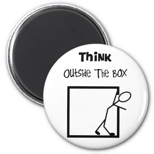 Think Outside The Box T_Shirts Magnet