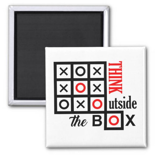 think outside the box tic tac toe extra smart clev magnet
