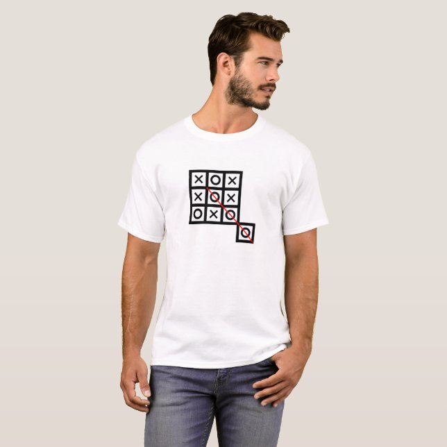 think outside the box tic tac toe extra smart clev T-Shirt (Front Full)