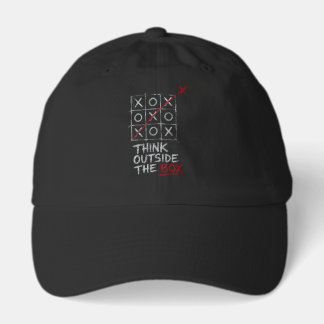 Think Outside The Box Tic Tac Toe Motivational T-S Hat