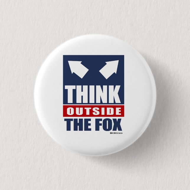 Think outside the fox button (Front)