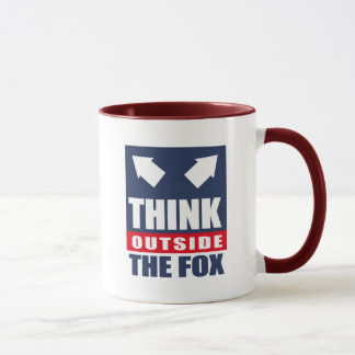 Think outside the fox mug