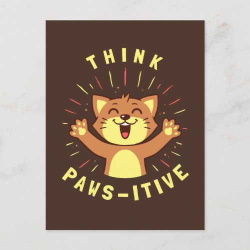 Think Paws_itive Postcard
