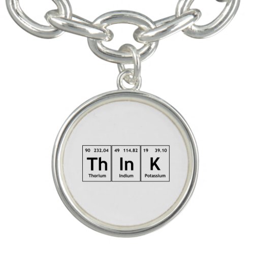 ThInK Periodic Table Element Word Chemistry Symbol Charm Bracelet