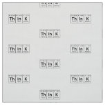 ThInK Periodic Table Element Word Chemistry Symbol Fabric
