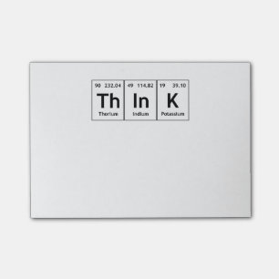 ThInK Periodic Table Element Word Chemistry Symbol Post-it Notes