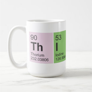 Think Periodic Table elements Coffee Mug