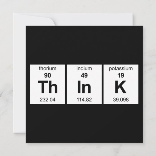 ThInK Periodic Table Invitation